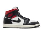 Wmns Air Jordan 1 Mid ‘Black Sail Gym Red’