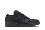 Air Jordan 1 Low Triple Black 553558-091 CVST