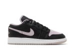 (GS) Air Jordan 1 Low SE ‘Black Iced Lilac’ DV1333-051 CVST