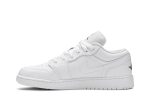 (GS) Air Jordan 1 Low White Black 553560-101 CVST