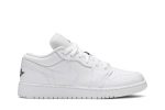 (GS) Air Jordan 1 Low White Black 553560-101 CVST