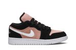 (GS) Air Jordan 1 Low ‘White Rose Gold’ 554723-090 CVST