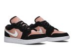 (GS) Air Jordan 1 Low ‘White Rose Gold’ 554723-090 CVST