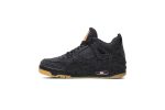 (GS) Levis x Air Jordan 4 Retro Black Denim (Levis Tag) AQ9103-001 CVST