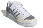 (W) adidas originals Forum Low Wear-resistant Non-Slip Casual Skateboarding Shoes White Blue Gray GZ4405 CVST