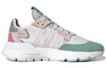 (W) adidas originals Nite Jogger White Gray Green H03251 CVST