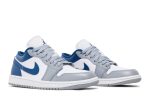 (W) Air Jordan 1 Low ‘Stealth French Blue’ DC0774-042 CVST