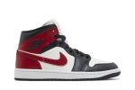 (W) Air Jordan 1 Mid ‘Black Toe’ BQ6472-160 CVST