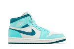 (W) Air Jordan 1 Mid ‘Bleached Turquoise’ DZ3745-300 CVST