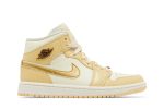 (W) Air Jordan 1 Mid ‘Pale Vanilla Gold’ FB9892-200 CVST