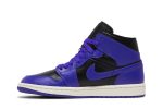 (W) Air Jordan 1 Mid ‘Purple and Black’ BQ6472-051 CVST