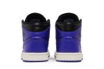 (W) Air Jordan 1 Mid ‘Purple and Black’ BQ6472-051 CVST