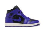 (W) Air Jordan 1 Mid ‘Purple and Black’ BQ6472-051 CVST