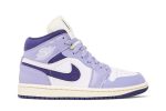 (W) Air Jordan 1 Mid ‘Purple Chenille’ DZ3745-500 CVST