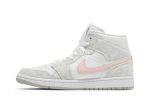 (W) Air Jordan 1 Mid SE White Light Iron Ore DN4045-001 CVST