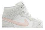 (W) Air Jordan 1 Mid SE White Light Iron Ore DN4045-001 CVST