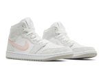 (W) Air Jordan 1 Mid SE White Light Iron Ore DN4045-001 CVST