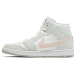 (W) Air Jordan 1 Mid SE White Light Iron Ore DN4045-001 CVST