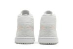 (W) Air Jordan 1 Mid SE White Light Iron Ore DN4045-001 CVST