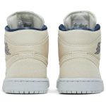 (W) Air Jordan 1 Mid SE White Midnight Navy DM9126-104 CVST