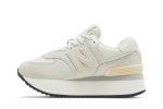 (W) New Balance 574+ White Grey WL574ZAA CVST