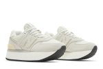 (W) New Balance 574+ White Grey WL574ZAA CVST