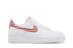 (W) Nike Air Force 1 07 Essential Mystic Red Gingham DZ2784-101 CVST