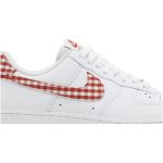 (W) Nike Air Force 1 07 Essential Mystic Red Gingham DZ2784-101 CVST