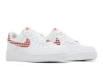 (W) Nike Air Force 1 07 Essential Mystic Red Gingham DZ2784-101 CVST