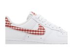 (W) Nike Air Force 1 07 Essential Mystic Red Gingham DZ2784-101 CVST