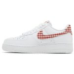 (W) Nike Air Force 1 07 Essential Mystic Red Gingham DZ2784-101 CVST