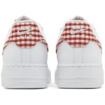 (W) Nike Air Force 1 07 Essential Mystic Red Gingham DZ2784-101 CVST