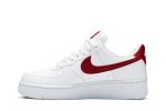 (W) Nike Air Force 1 07 White Noble Red 315115-154 CVST