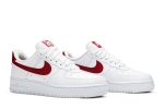 (W) Nike Air Force 1 07 White Noble Red 315115-154 CVST