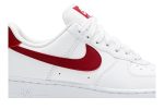 (W) Nike Air Force 1 07 White Noble Red 315115-154 CVST