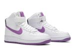 (W) Nike Air Force 1 High White Dark Orchid 334031-112 CVST