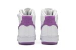 (W) Nike Air Force 1 High White Dark Orchid 334031-112 CVST