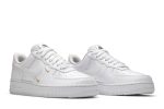 (W) Nike Air Force 1 Low 07 Essential White Metallic Gold CT1989-100 CVST