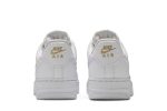 (W) Nike Air Force 1 Low 07 Essential White Metallic Gold CT1989-100 CVST