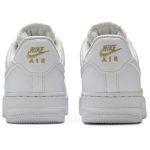 (W) Nike Air Force 1 Low 07 Essential White Metallic Gold CT1989-100 CVST