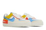 (W) Nike Air Force 1 Low Shadow ‘Sail Game Royal Rush Orange University Blue’ CI0919-115 CVST