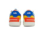 (W) Nike Air Force 1 Low Shadow ‘Sail Game Royal Rush Orange University Blue’ CI0919-115 CVST