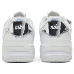 (W) Nike Air Force 1 Shadow White Metallic Silver DQ0837-100 CVST