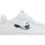 (W) Nike Air Force 1 Shadow White Metallic Silver DQ0837-100 CVST