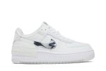 (W) Nike Air Force 1 Shadow White Metallic Silver DQ0837-100 CVST