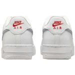 (Youth) Nike Air Force 1 Low White Grey Red FD9772-100 CVST