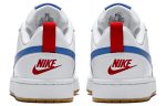 (Youth) Nike Court Borough Low 2 White Blue Red BQ5448-109 CVST