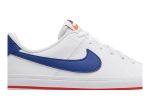 (Youth) Nike Court Legacy White Deep Royal Blue Red DA5380-107 CVST